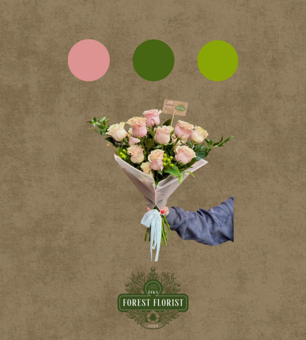 Two Dozen Pink Rose Bouquet