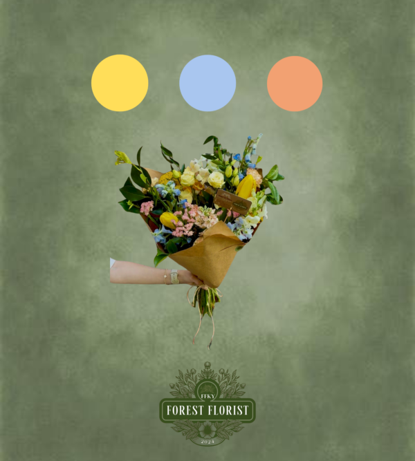 Peach Daydream Premium Wrapped Bouquet (L)